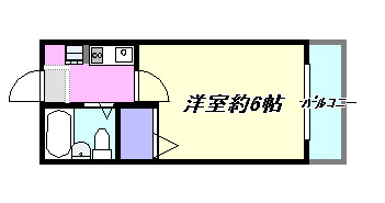 第3山田ハイツ　3-Ｃ 間取り