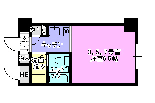 ドミトリー茅ヶ崎 間取り